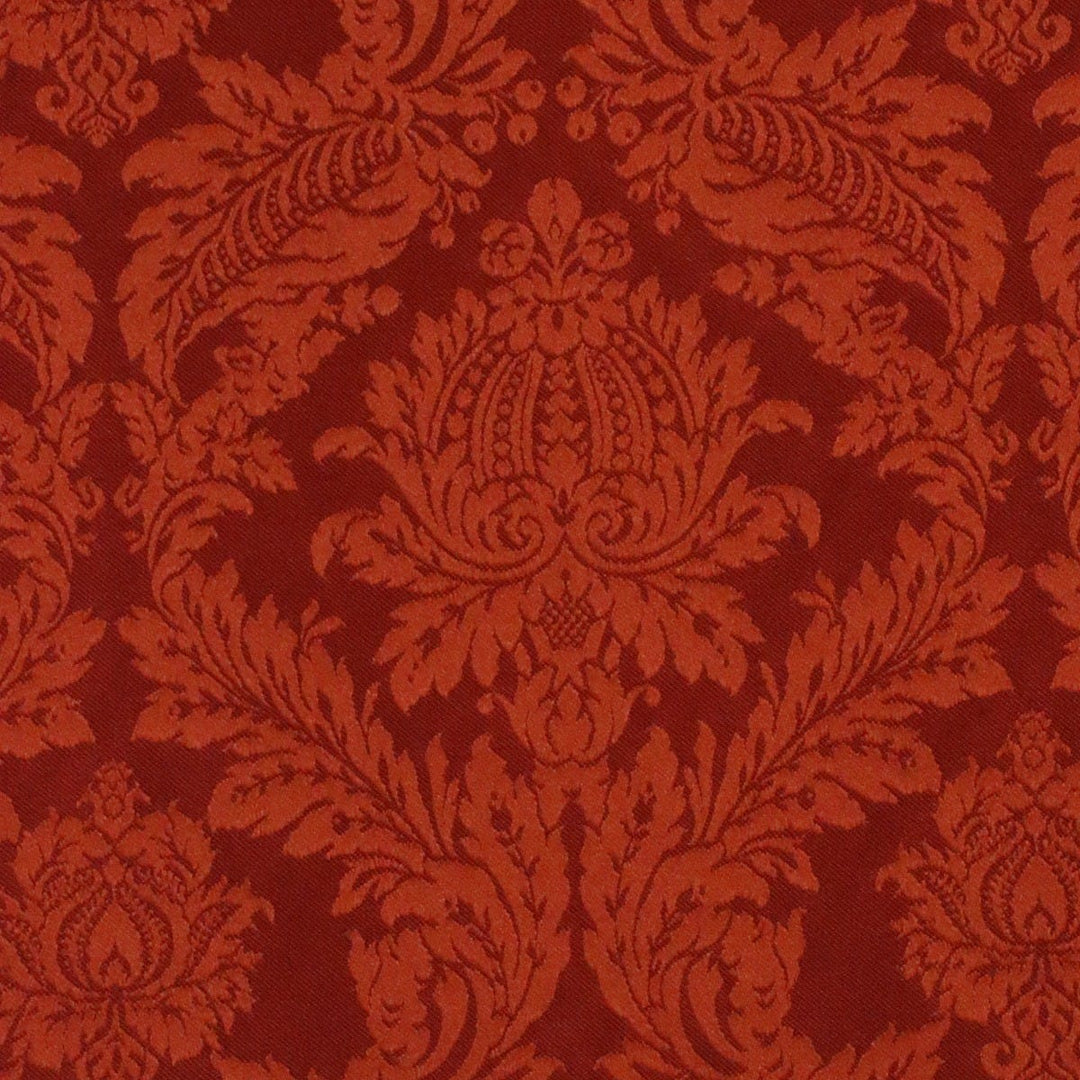 Alderton Luxury Damask Paprika Fabric