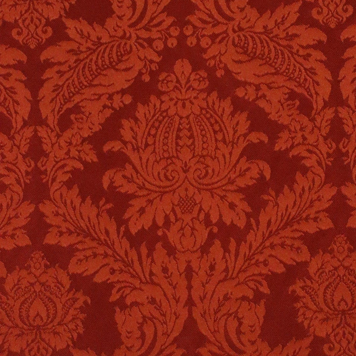 Alderton Luxury Damask Paprika Fabric