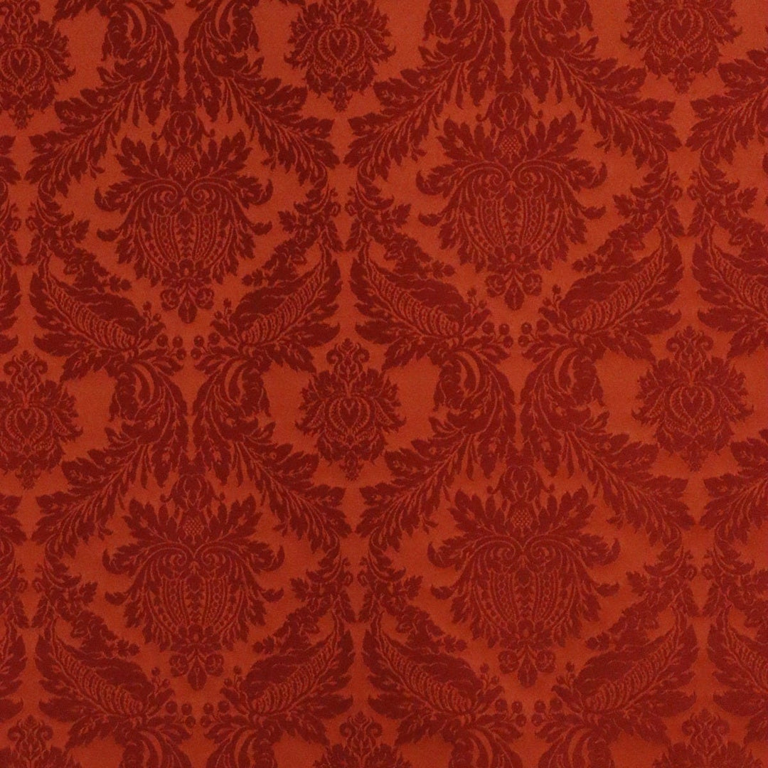 Alderton Luxury Damask Paprika Fabric