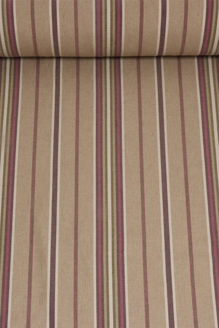 ILIV Haworth Mulberry Wool Effect Stripe Fabric