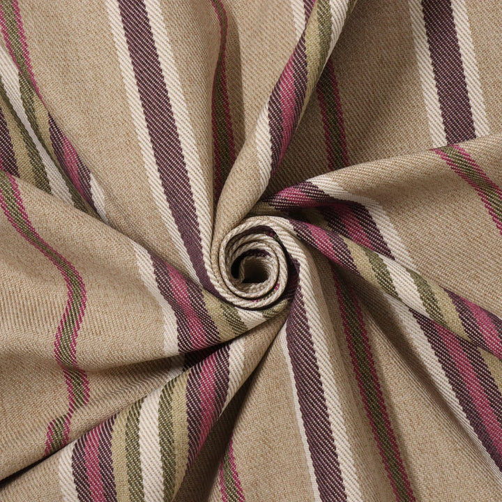 ILIV Haworth Mulberry Wool Effect Stripe Fabric