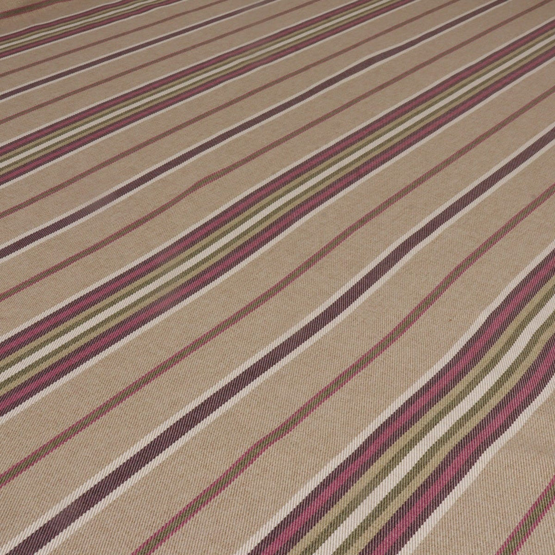 ILIV Haworth Mulberry Wool Effect Stripe Fabric