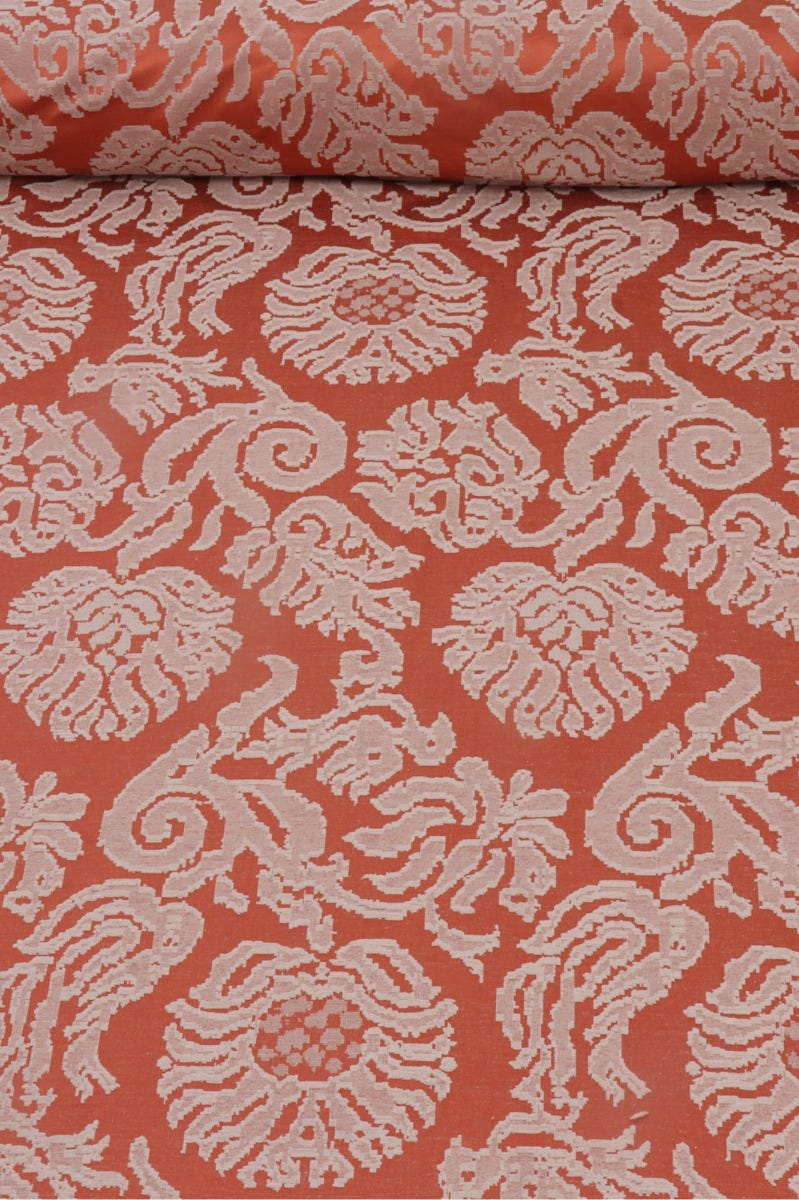 Chess Designs Burkan Velvet Red Fabric