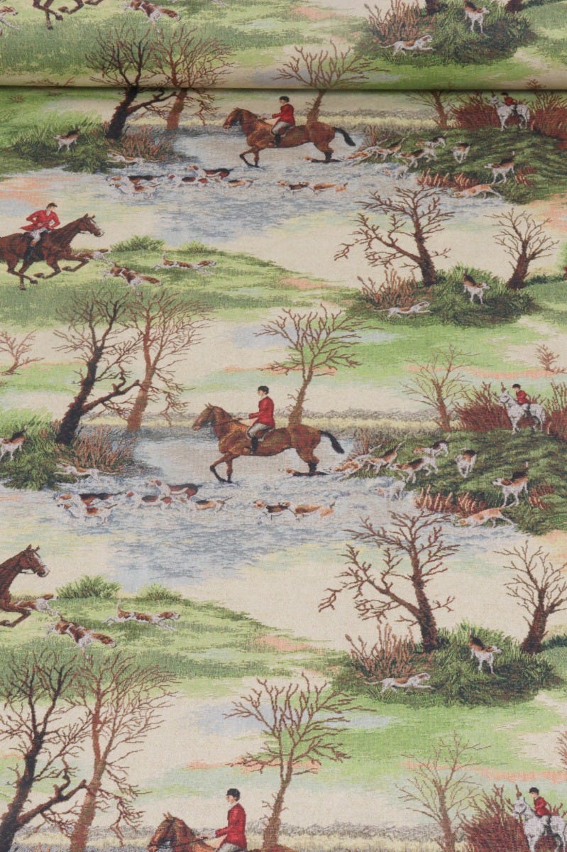 The Hunt Scene 140cm Fabric