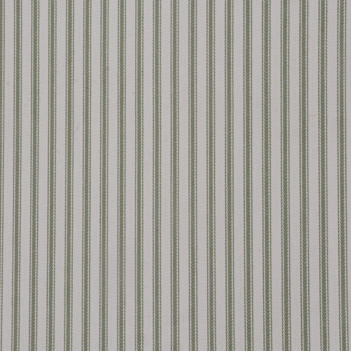 Luxury Green French Ticking Stripe Fabric