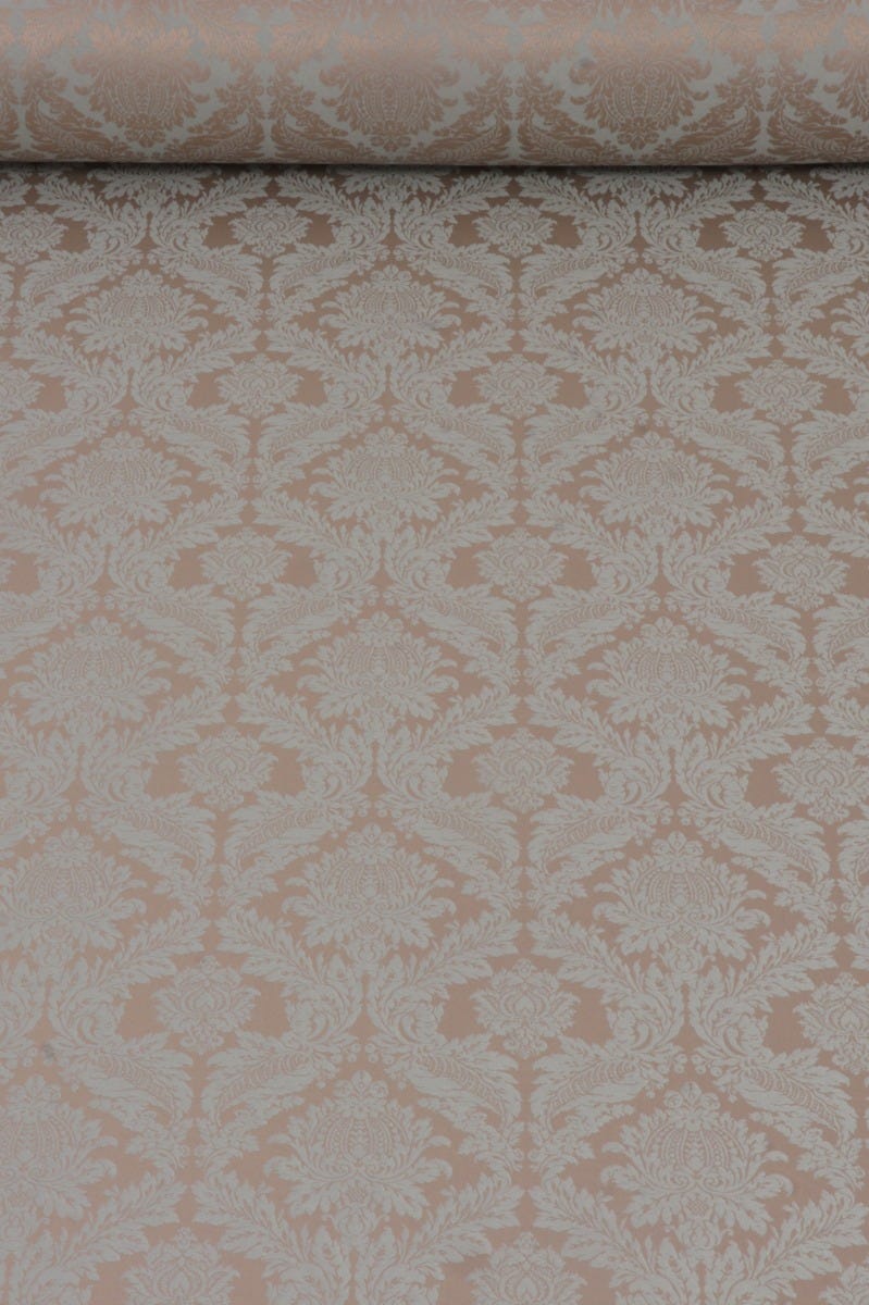 Alderton Luxury Damask Duck Egg/Taupe Fabric