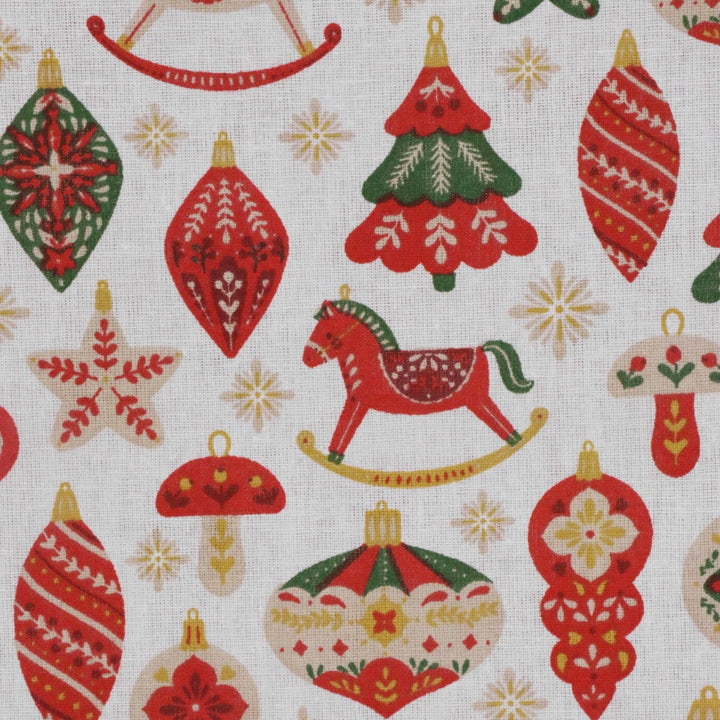 Christmas Decorations 100% Cotton Fabric