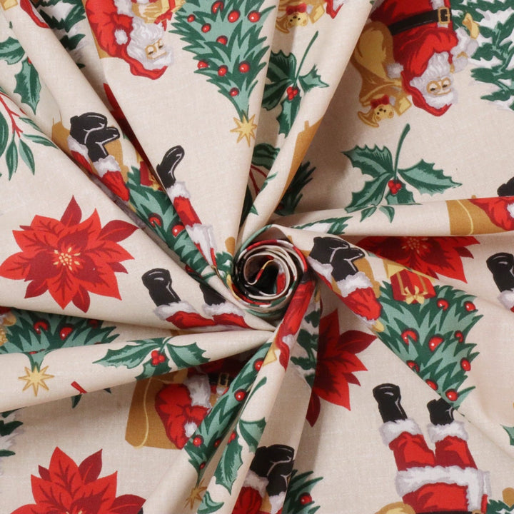 Jolly Old Saint Nick 160cm Fabric