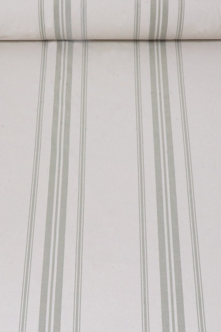 Troyes Stripe Sage Fabric