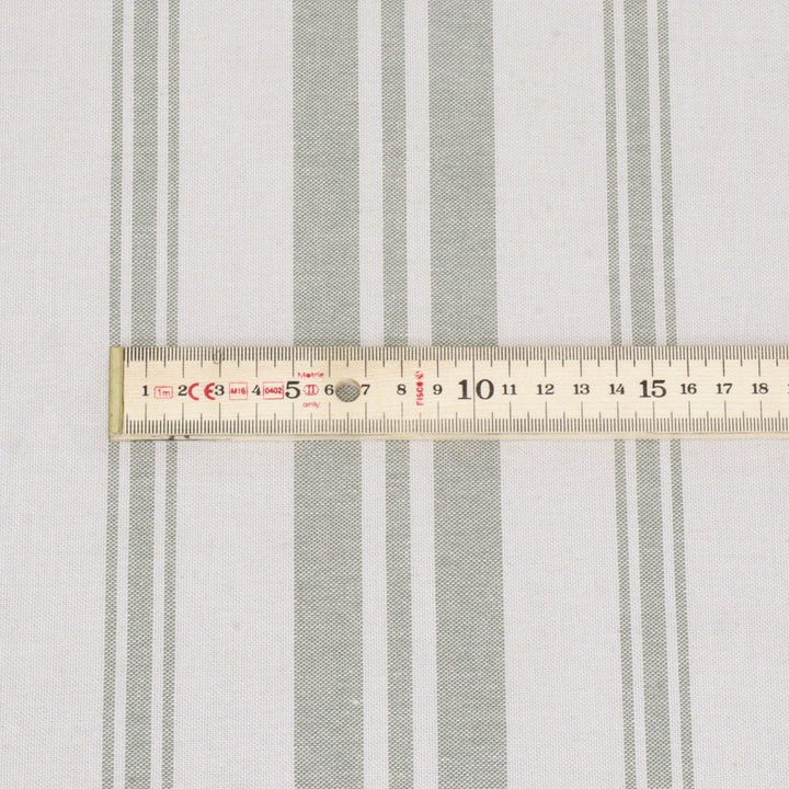 Troyes Stripe Sage Fabric