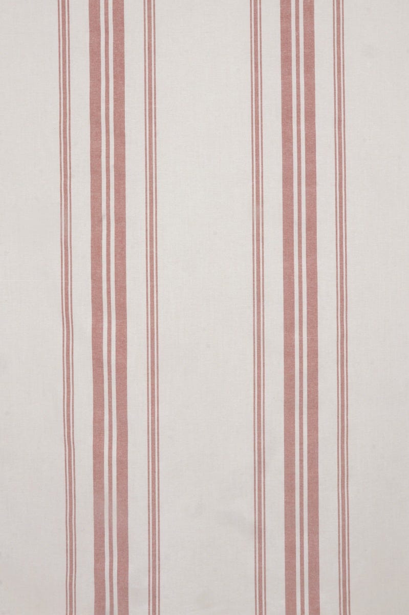 Troyes Stripe Red Fabric