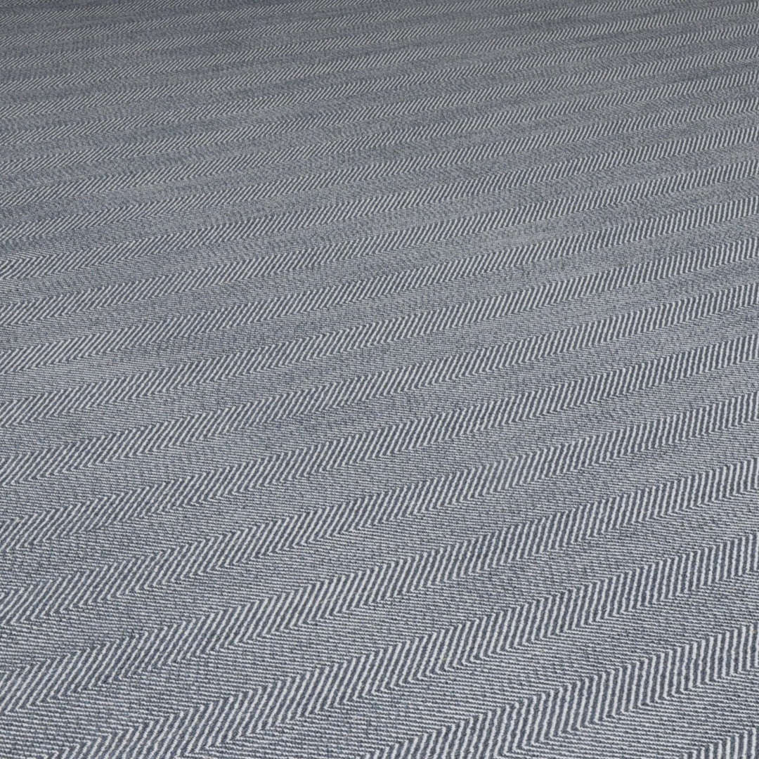 Granada Double Width Herringbone Ink Fabric