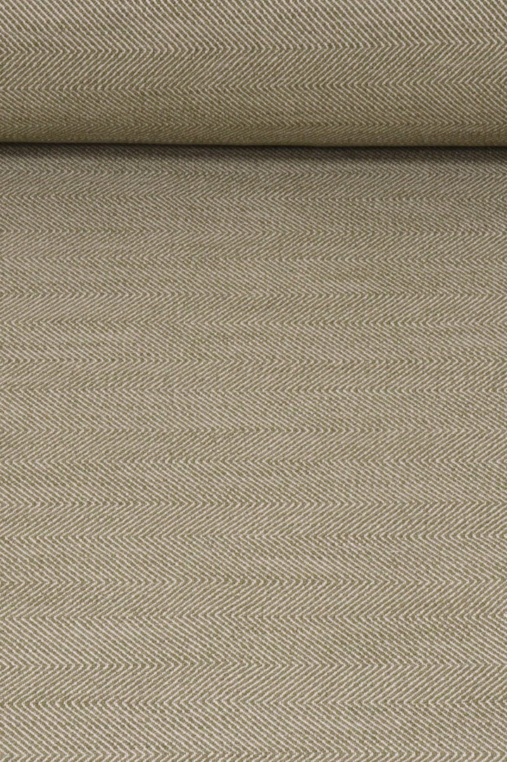 Granada Double Width Herringbone Matcha Fabric