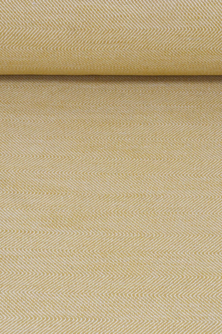 Granada Double Width Herringbone Turmeric Fabric