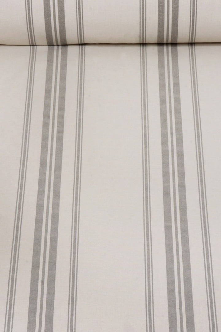 Troyes Stripe Anthracite Fabric