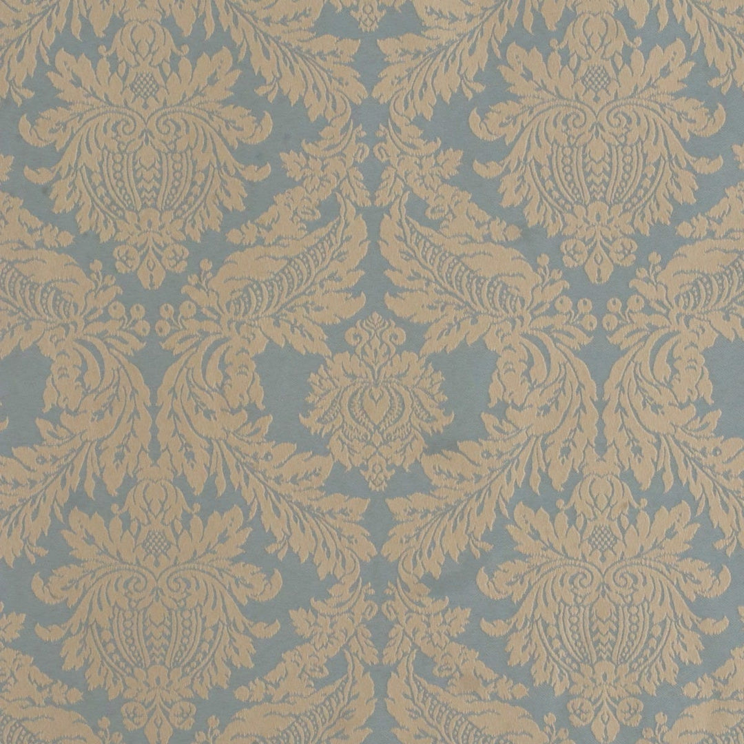 Alderton Luxury Damask Duck Egg/Gold Fabric