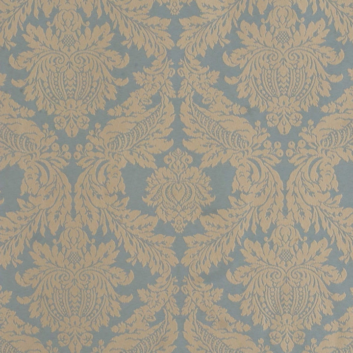 Alderton Luxury Damask Duck Egg/Gold Fabric