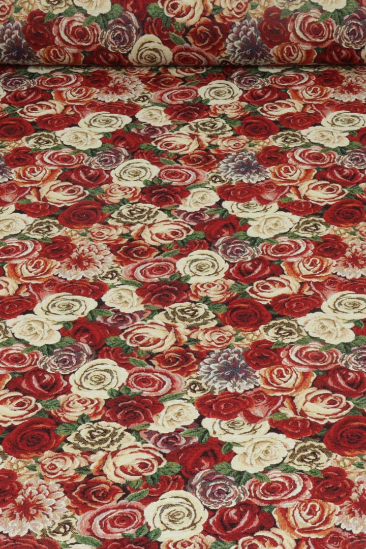 Vintage Rose Tapestry Fabric