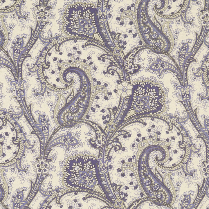 Folk Paisley Blue Fabric