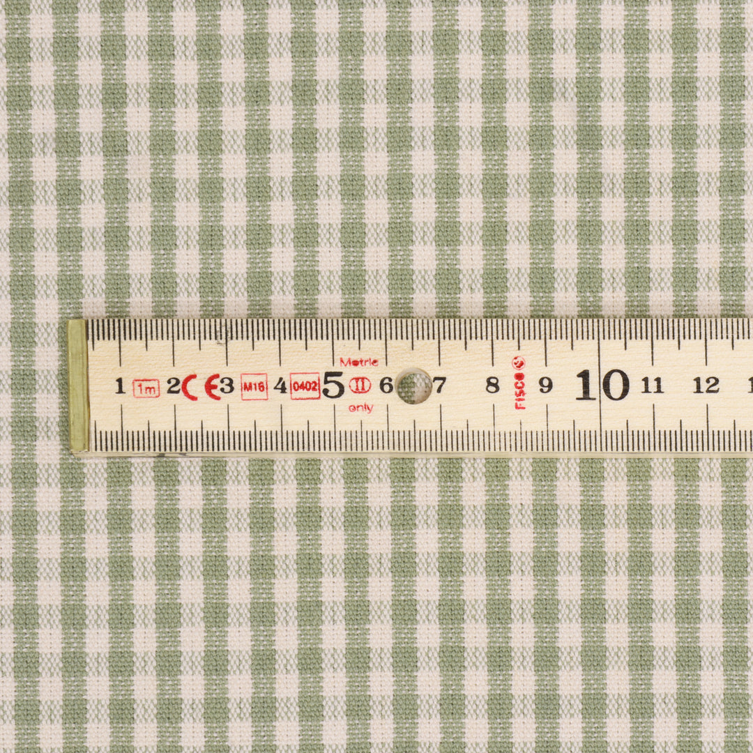 Cottage Gingham Olive Fabric