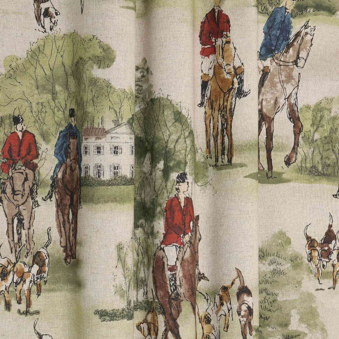 Crosby Hunting Horse & Hound Double Width Fabric