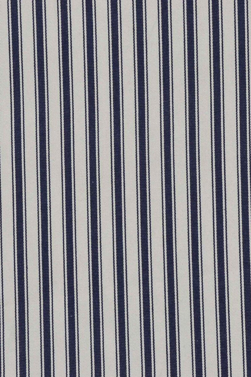 Vintage Deck Stripe Navy 100% Cotton Fabric