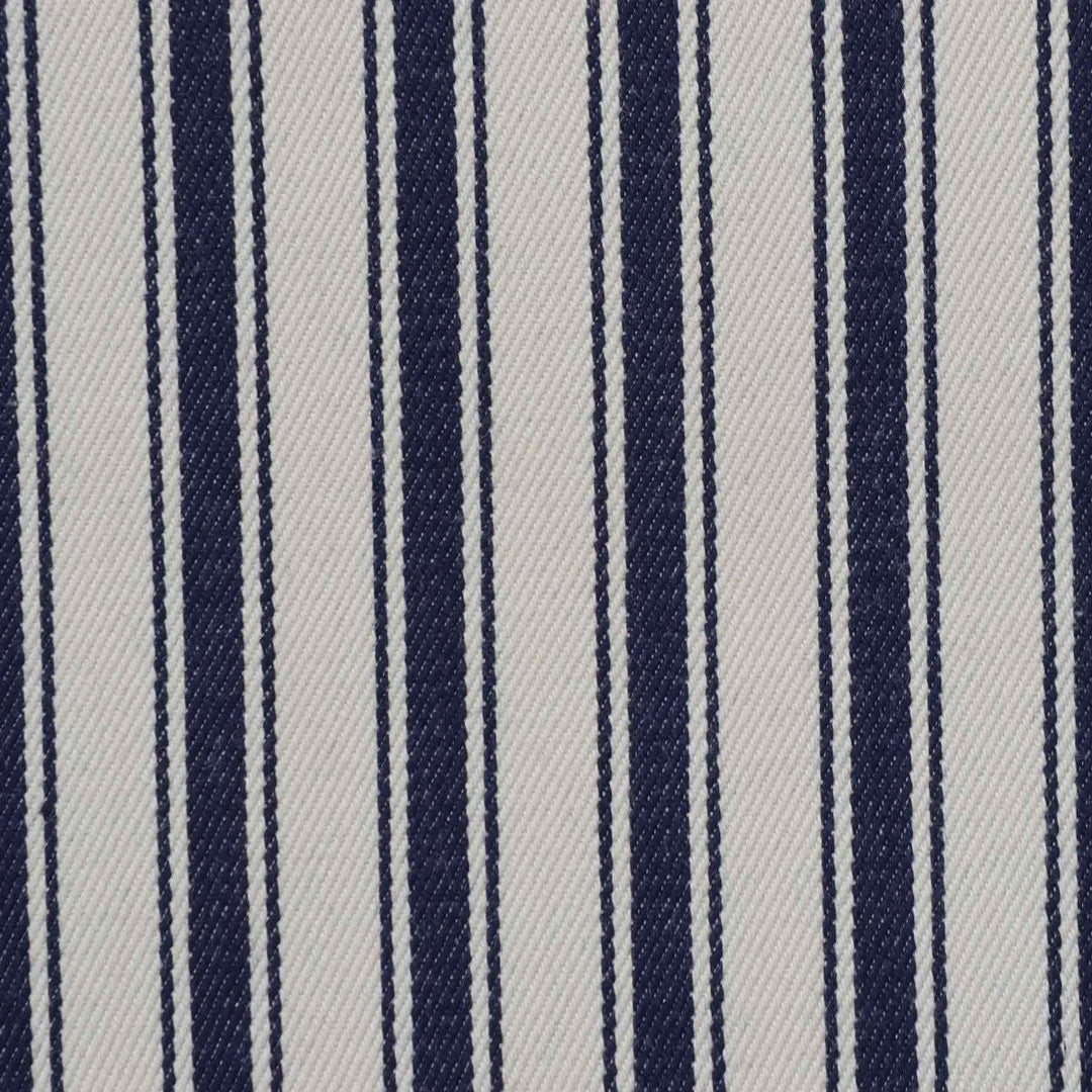 Vintage Deck Stripe Navy 100% Cotton Fabric