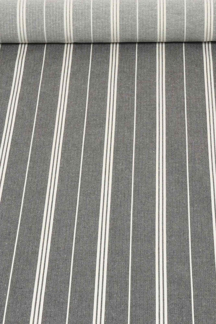 Clearance A2 Charcoal Stripe Fabric