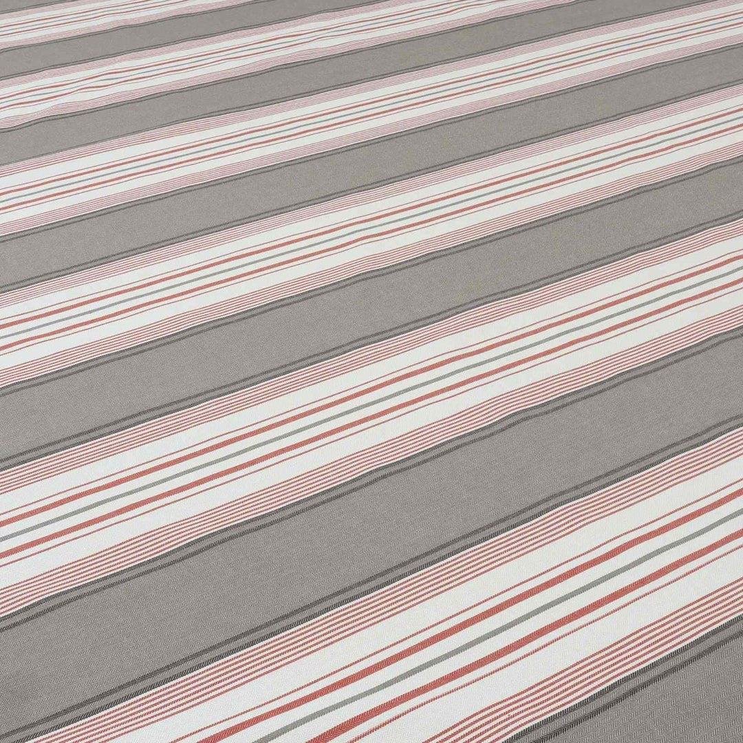 Clearance A4 Red & Brown Stripe Fabric