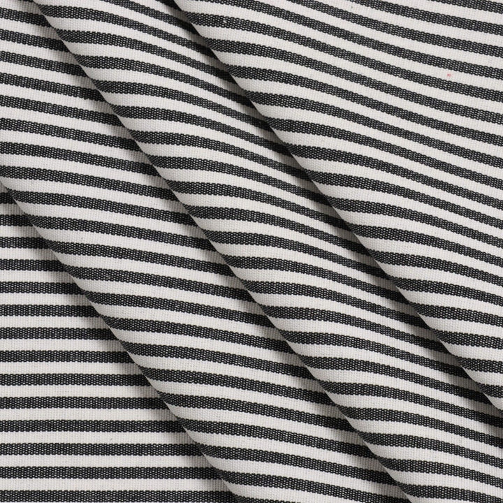 Pinstripe Charcoal Fabric