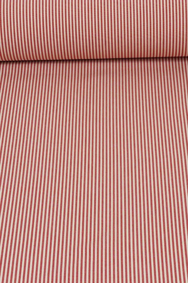 Pinstripe Red Fabric