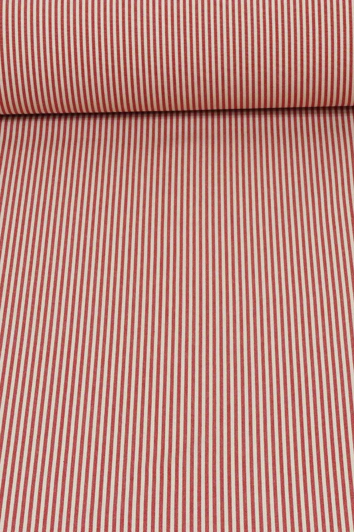 Pinstripe Red Fabric