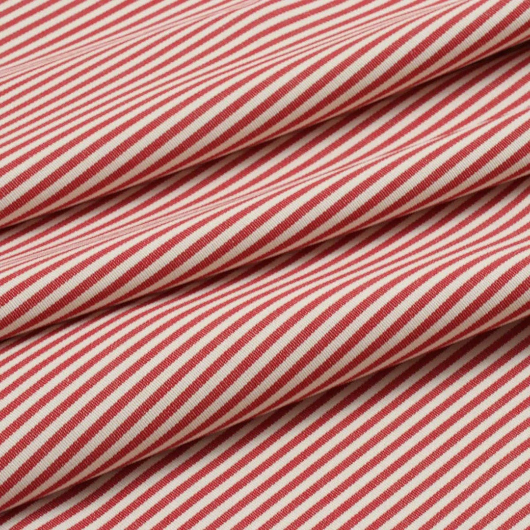 Pinstripe Red Fabric