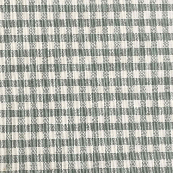 Gingham Micro Check Fabric - Duck Egg