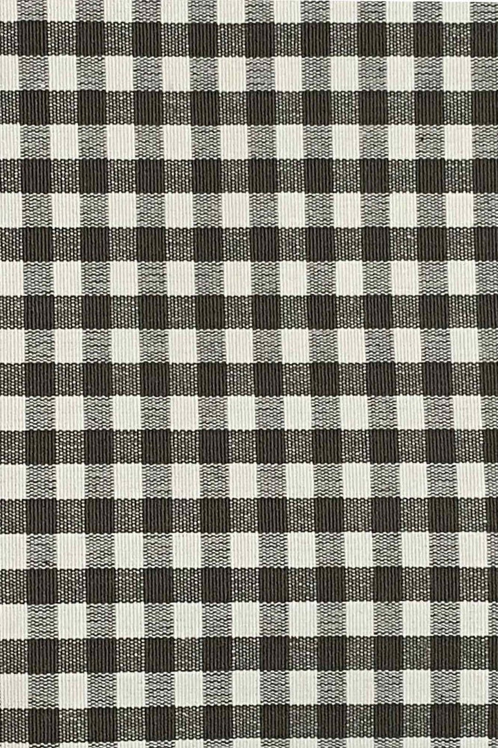 Gingham Micro Check Fabric - Grayish