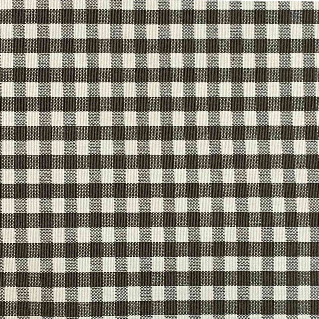 Gingham Micro Check Fabric - Grayish