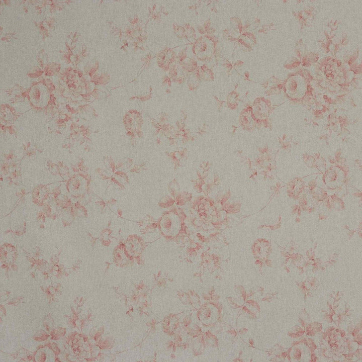 French Faded Red Rose Double Width Fabric