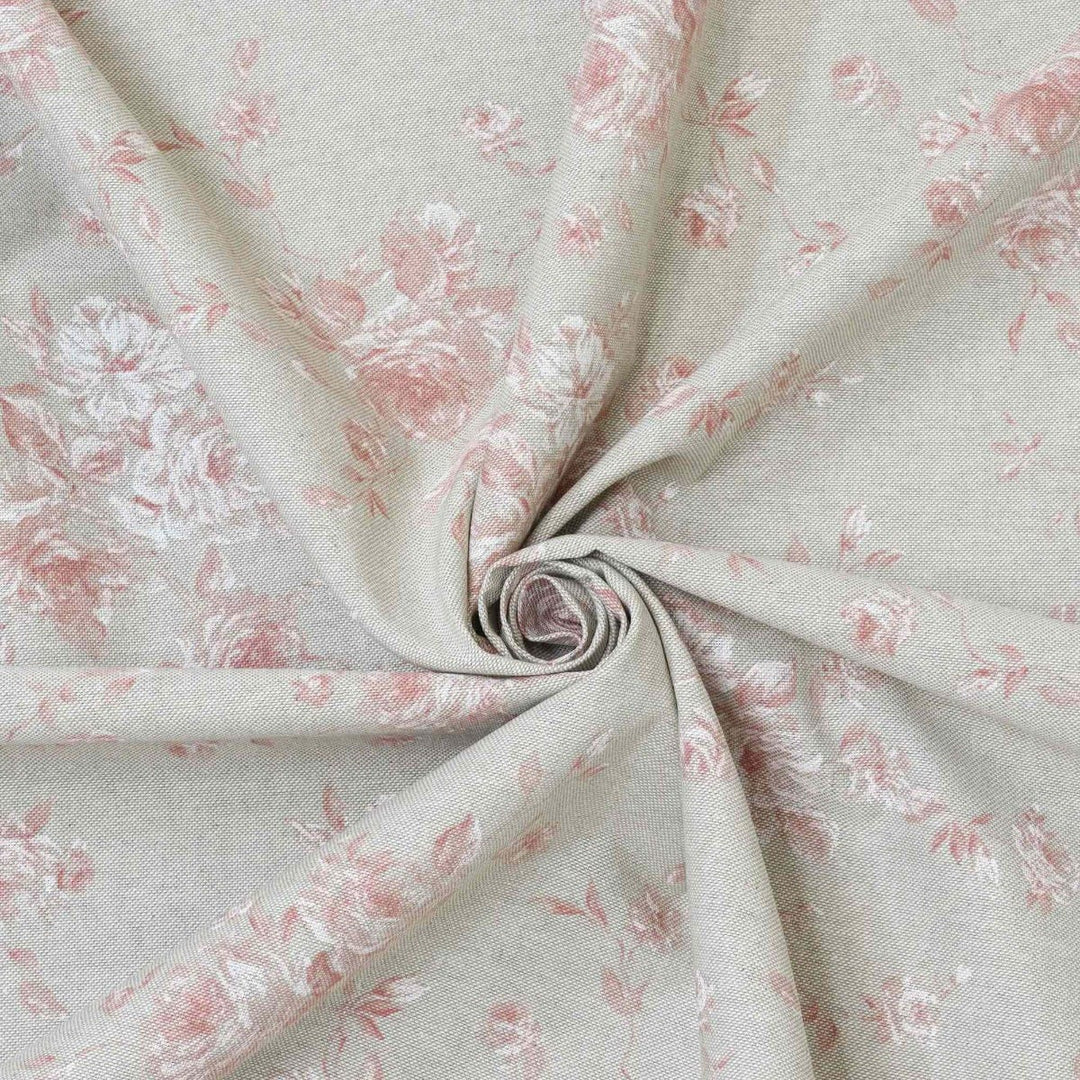 Zen Rose Coral Fabric