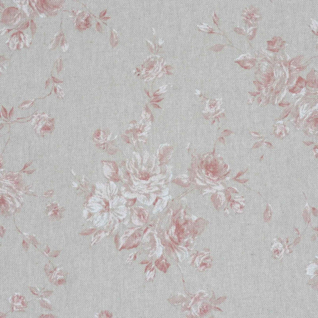 Zen Rose Coral Fabric