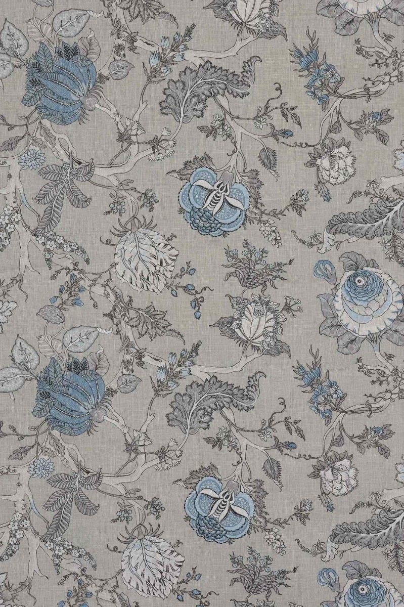 Bukhara Greywash Linen Fabric