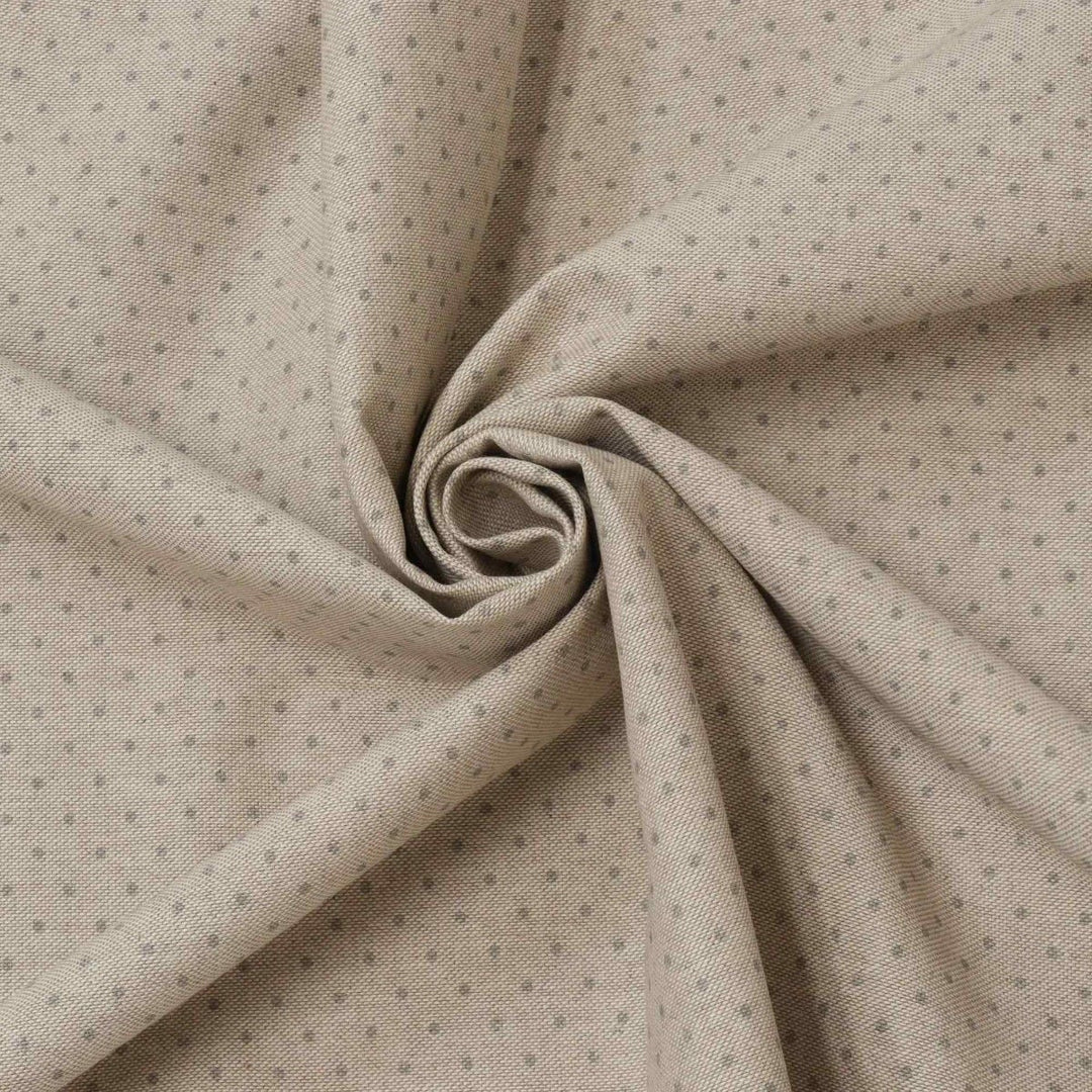 Mini Polka Dot Grey Double Width Fabric