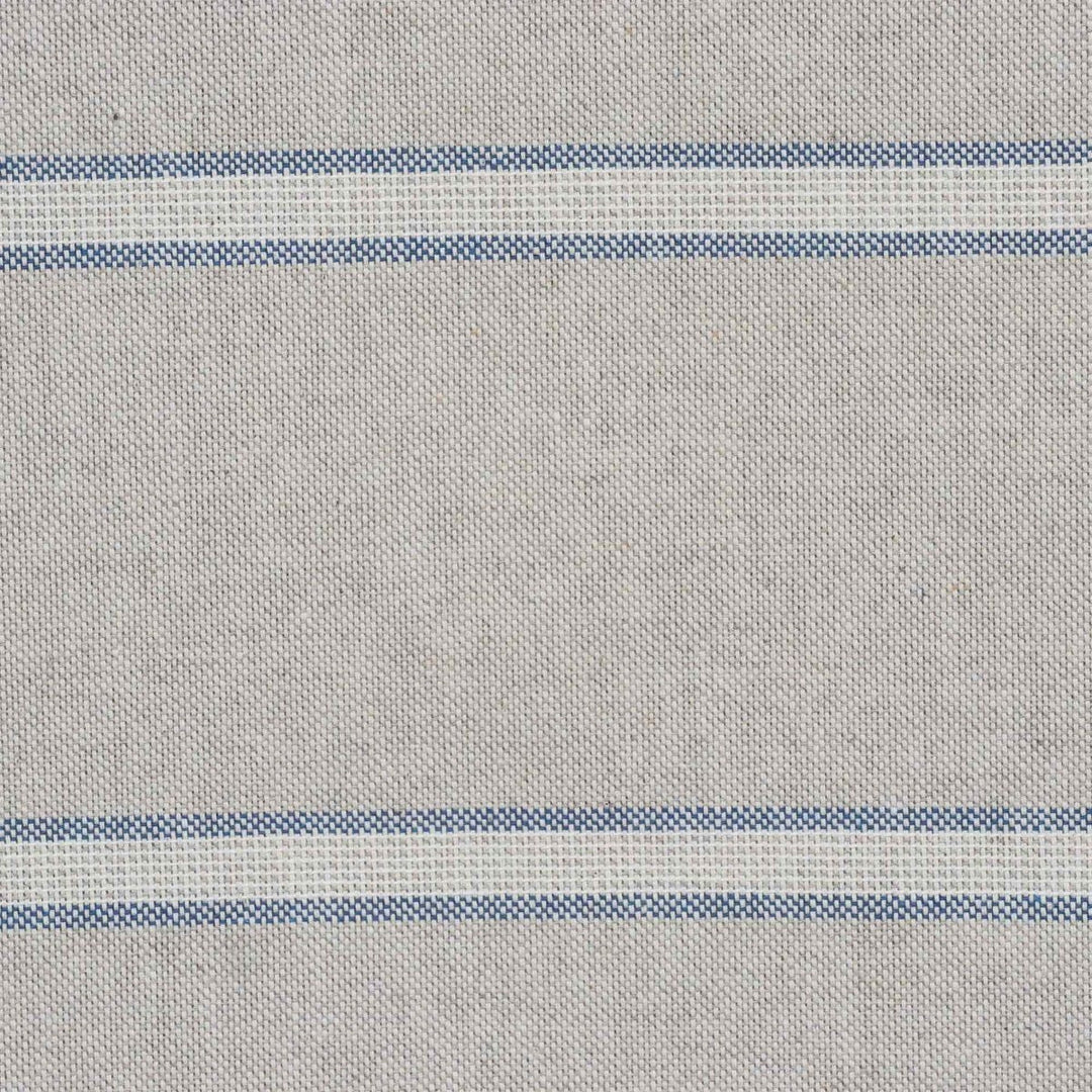 Double Stripe Blue Double Width Fabric