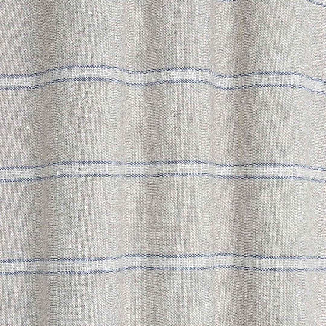 Double Stripe Blue Double Width Fabric