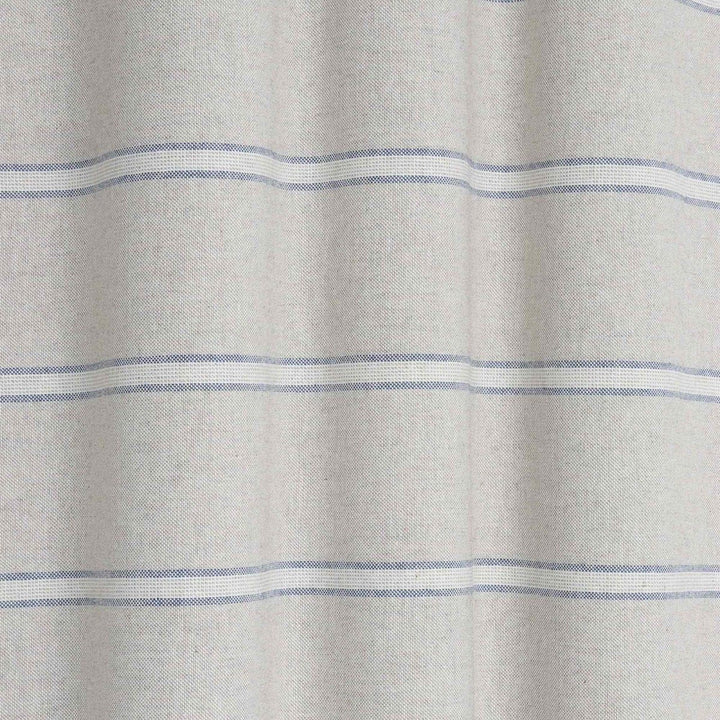 Double Stripe Blue Double Width Fabric