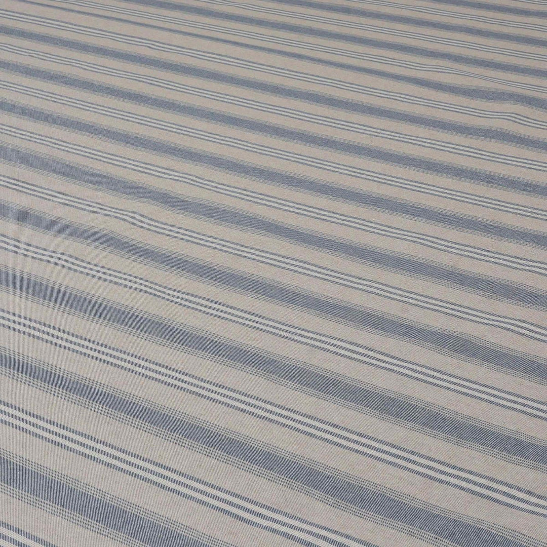 Harvard Stripe Blue Double Width Fabric