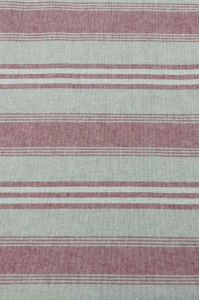 Harvard Stripe Red Fabric