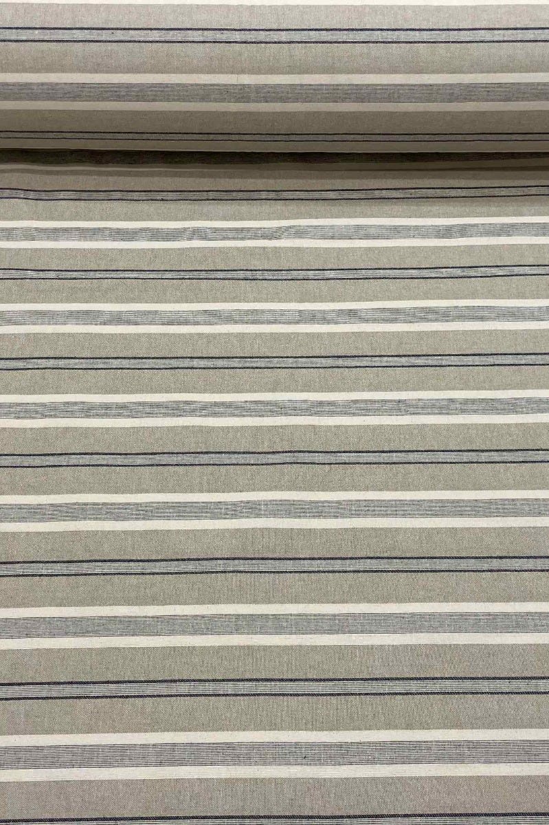 Princeton Stripe Blue Double Width Fabric