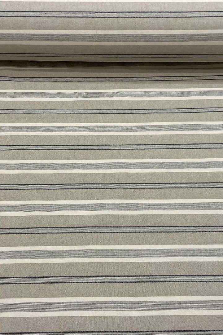 Princeton Stripe Blue Double Width Fabric