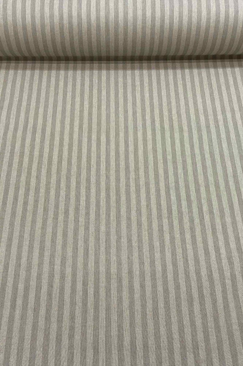 Stanford Stripe Dove Grey Double Width Fabric