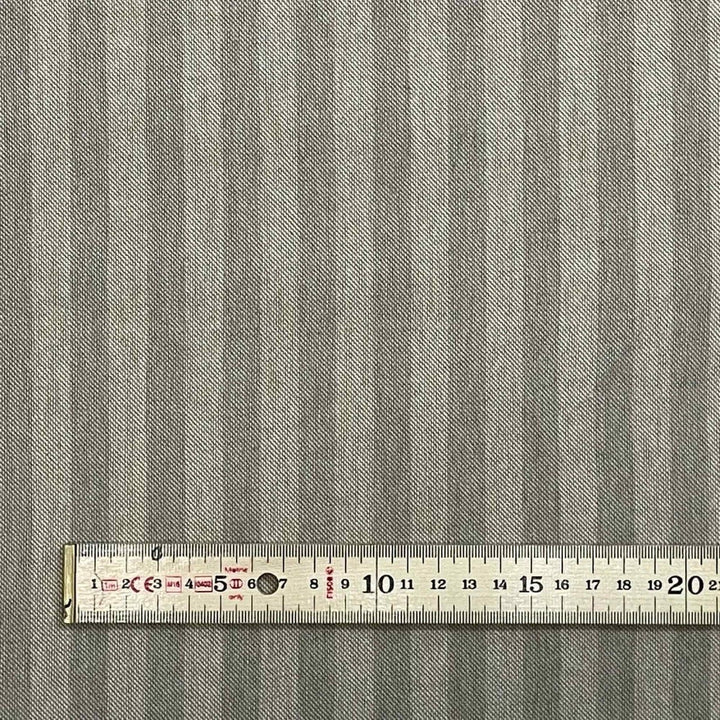 Stanford Stripe Dove Grey Double Width Fabric